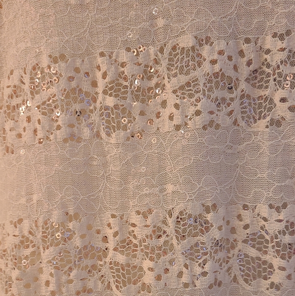 Eyelash Couture Sparkling Lace Top - Picture 5 of 11